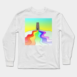 Glastonbury Tor Chakra Long Sleeve T-Shirt